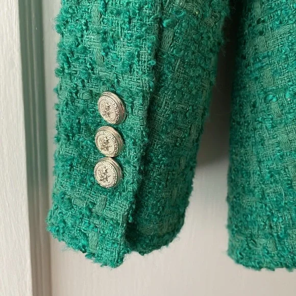 Zara Textured Double Breasted Blazer - Picture 8 of 11